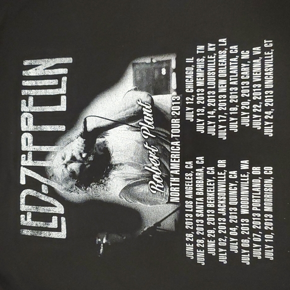 Robert Plant North America Tour 2013 concert tee Los Angeles XL Led Zepplin - Picture 2 of 6